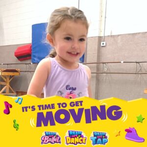 It's time to get moving. Ready Set Dance pre-school classes.