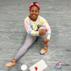 young girl at dance