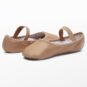 Lt Suntan Leather Ballet Shoes